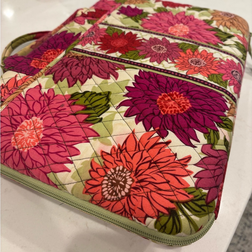 Vera Bradley Green and Pink Quilted Sleeve